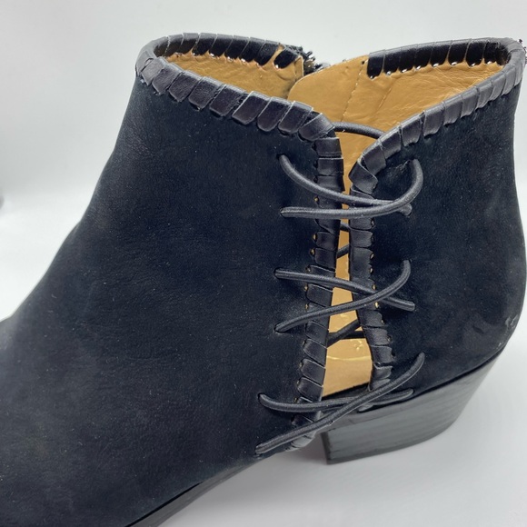 Jack Rogers Regan Black Suede Booties Size 7.5M - Picture 11 of 14